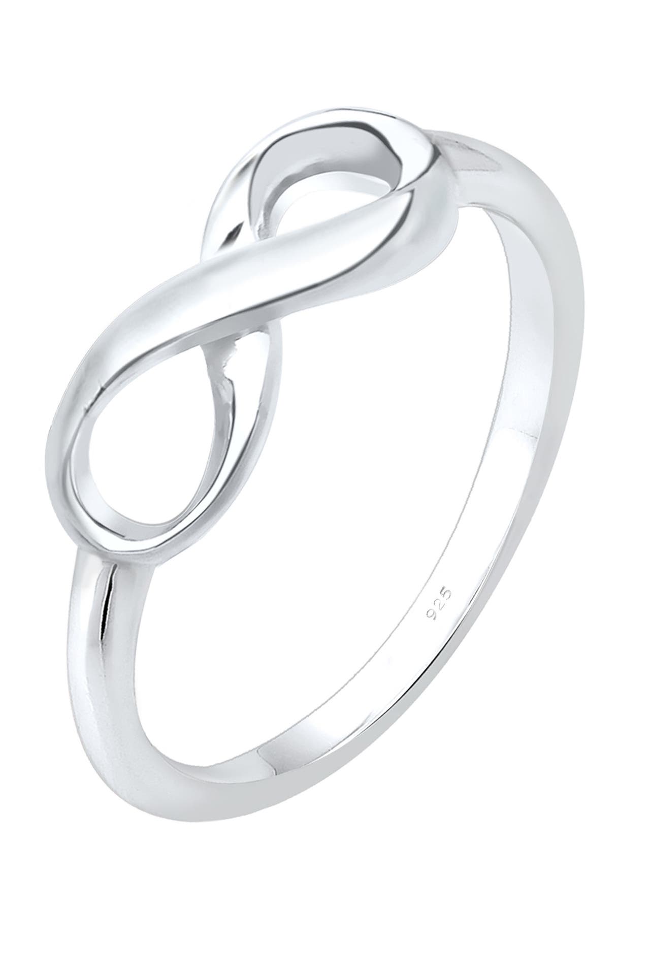 ELLI Ring Basic Infinity Unendlichkeit Zeichen 925 Silber Silber, Bild 1