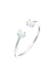 Ring mit Opal Oval Offen Verstellbar 925 Silber Silber