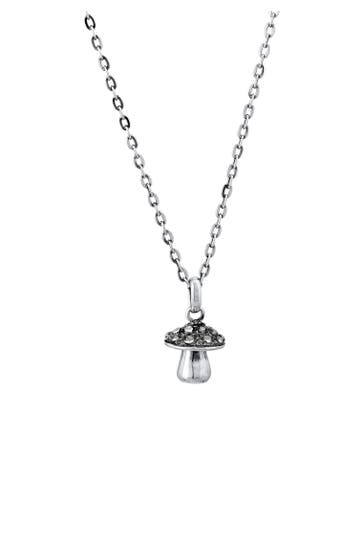 KUZZOI Kette Pilz Glücksanhänger 925 Silber Silber
