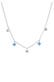 Halskette Kristalle Blüte Blume 925 Sterling Silber