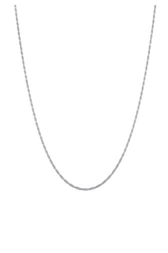 KUZZOI Kette Herren Kordelkette Gedreht Twisted 925 Silber Silber