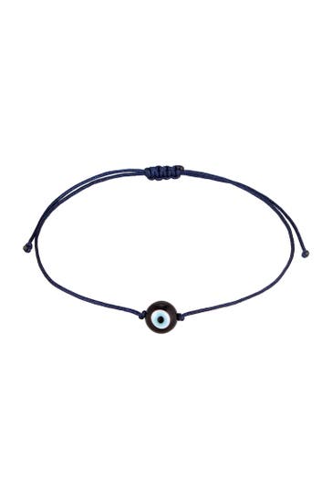 KUZZOI Armband Nylon Textilarmband Evil Eye Glas Bead