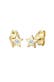 Ohrringe Ohrstecker Stern Diamant (0.03ct) 375 Gelbgold Gold