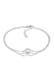 Armband Layer Infinity Herz Unendlichkeit 925 Silber Silber