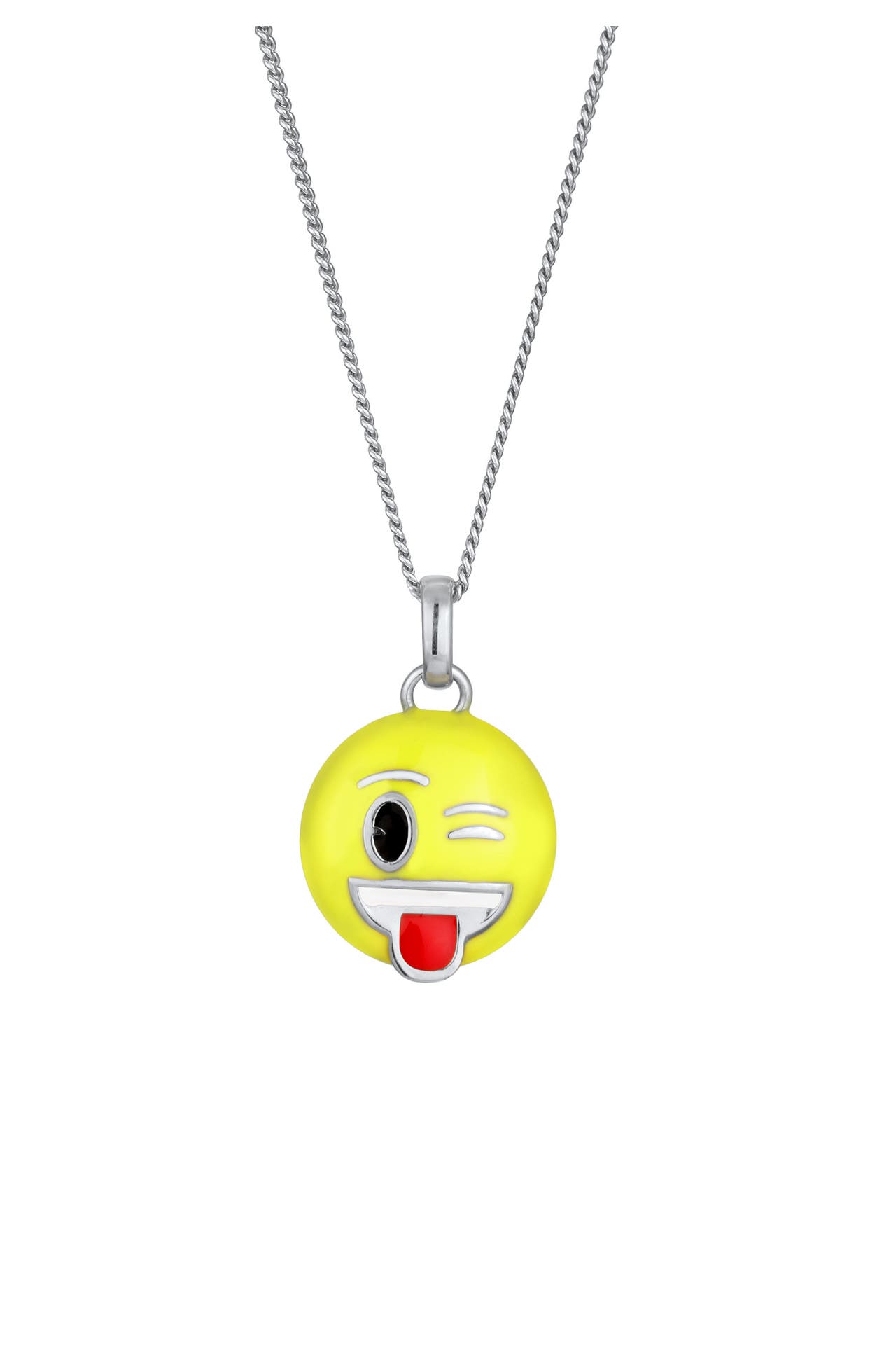 ELLI Kette Smiling Face Emoji 925 Sterling Silber Silber, Bild 1