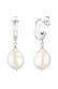 Ohrringe Barocke Süßwasserperlen Weiß 925 Sterling Silber Silber