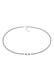 Kette Choker Nylon Kleeblatt Glück Bead 925 Silber Silber