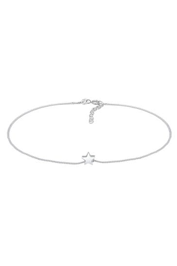 ELLI Fusskettchen Stern Astro Fußkettchen 925 Silber Silber