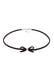 Kette Elli Halskette Kropfband Choker Leder Schleife Tracht 925 Silber Silber