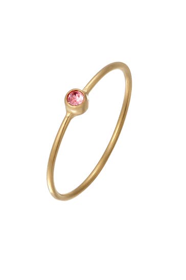 ELLI Ring Stacking Kristalle 925 Silber Vergoldet Rosa