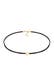 Kette Choker Herz Satinband 925 Silber Gold