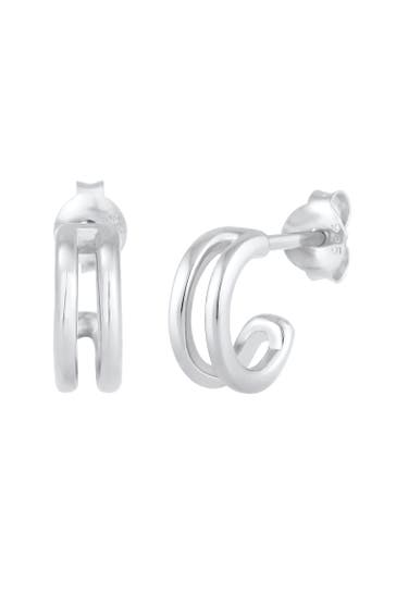 ELLI Ohrringe Creolen Stecker Basic Minimal 925 Silber Silber