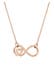 Kette Infinity Unendlichkeit Herz Liebe 925er Silber Rosegold
