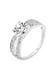 Ring Solitär Glamourös 925 Silber, mit Kristallen von Swarovski® Silber