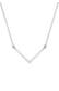 Kette V-förmiger Anhänger 925 Silber Silber