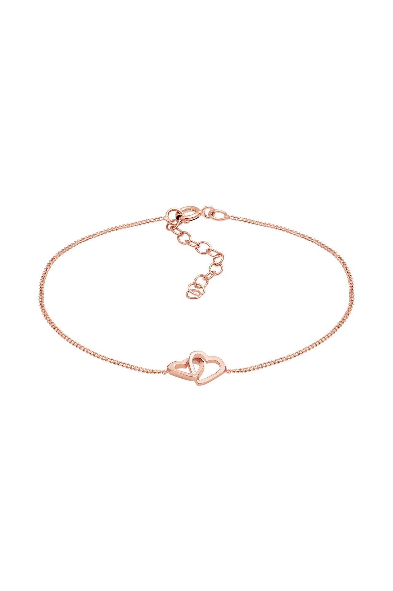 ELLI Armband Herz Love Verschlungen 925 Silber Rosegold, Bild 1