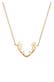 Kette Hirsch Geweih 925 Sterling Silber Gold