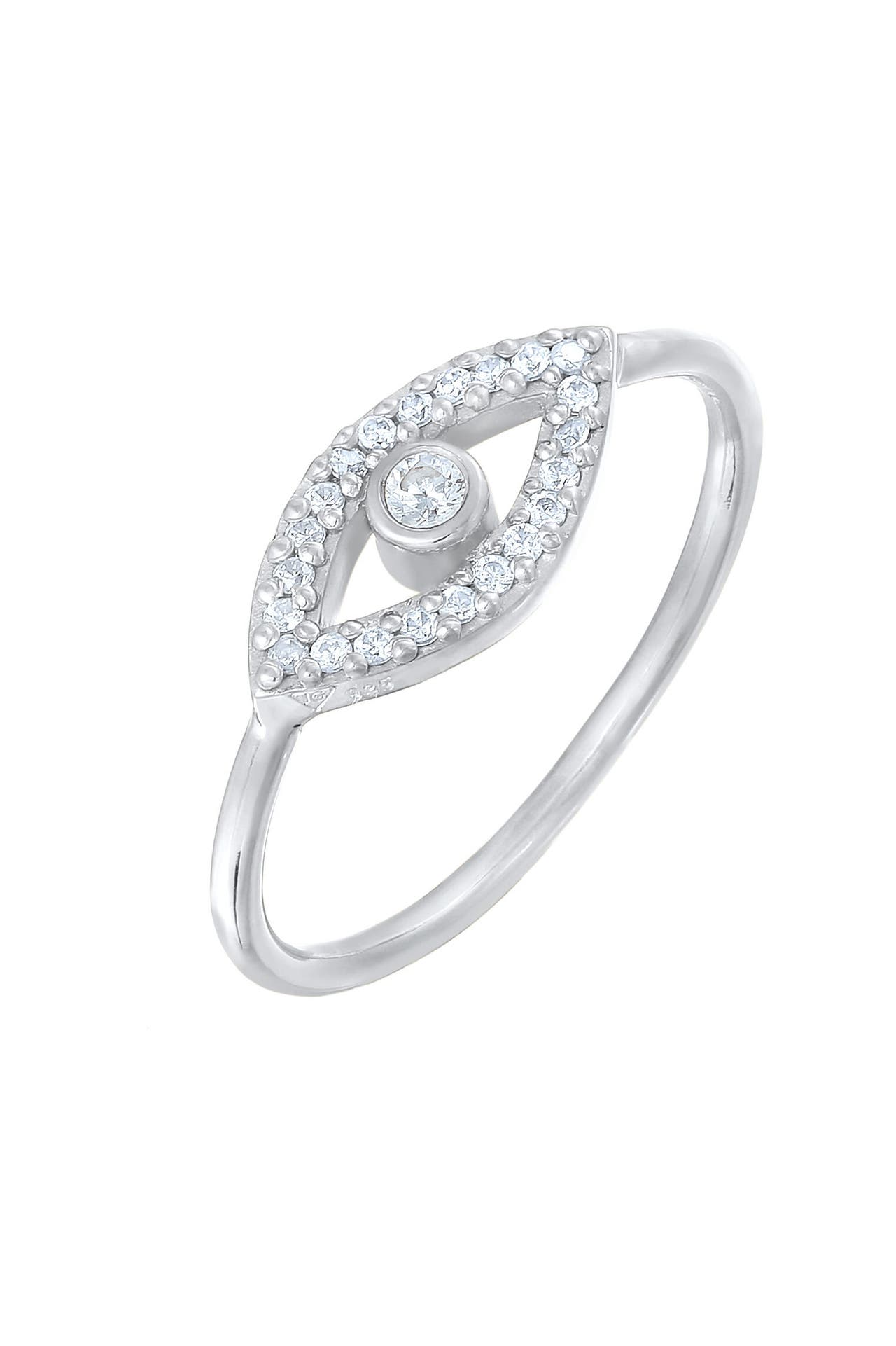 ELLI Ring Evil Eye Zirkonia Kristalle 925 Silber Silber, Bild 1