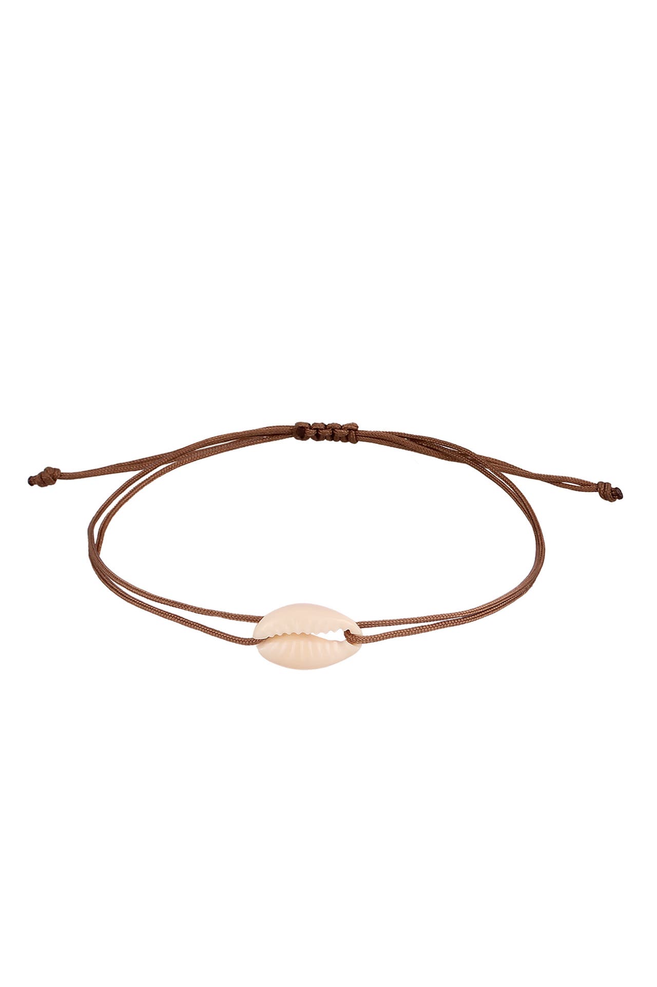 KUZZOI Armband Kauri Muschel Nylonband, Bild 1