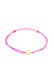 Armband mit Smile Face Textil 925 Silber vergoldet Pink
