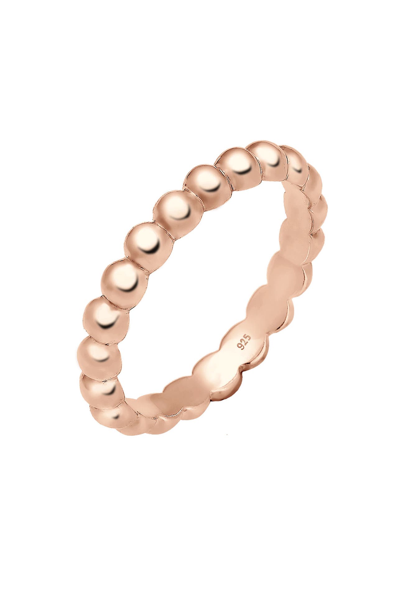 ELLI Ring Stacking Ring Kügelchen 925 Silber Rosegold, Bild 1