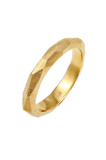 ELLI PREMIUM Ring Paarring Trauring Brushed 925 Silber