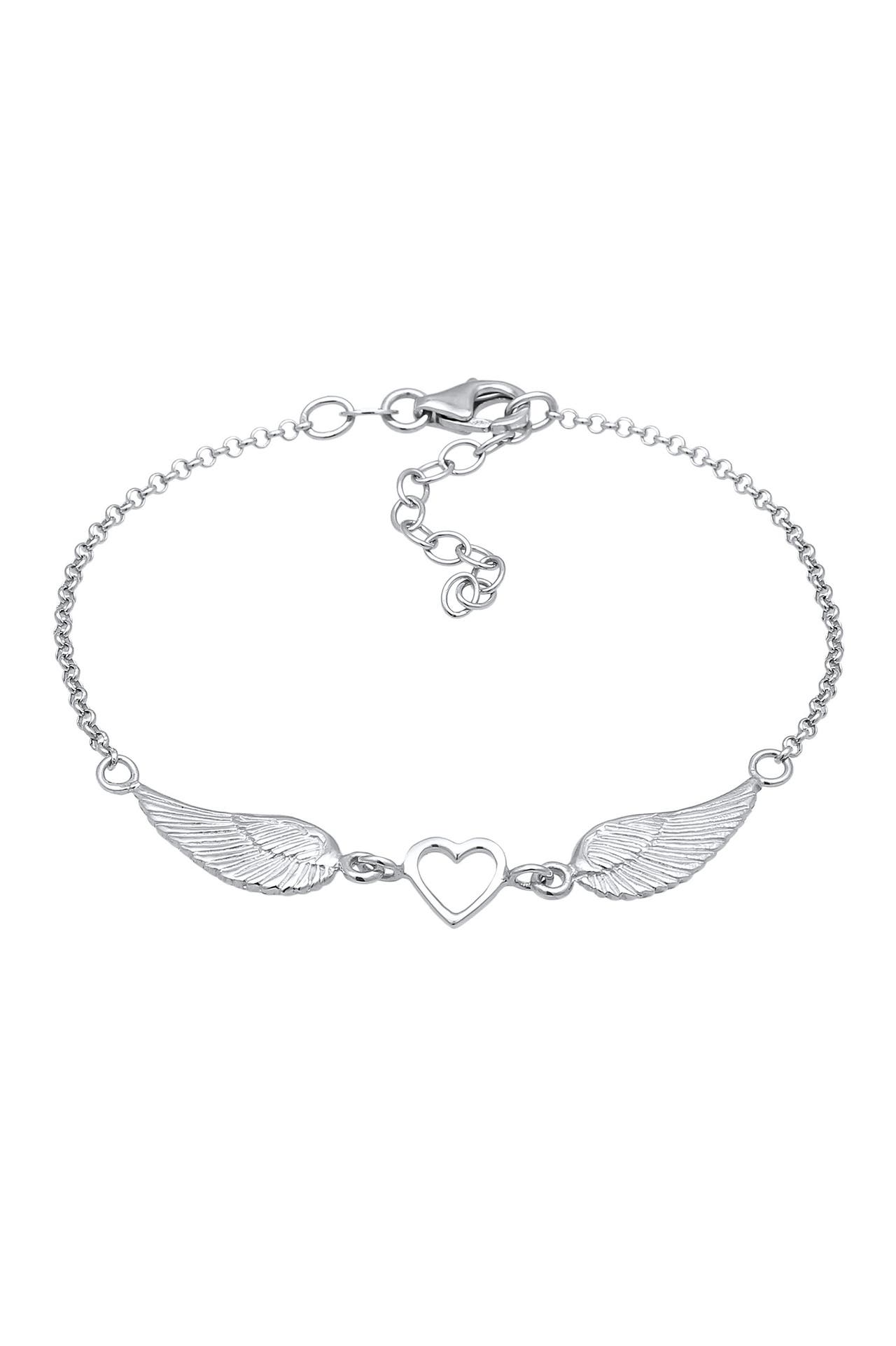 ELLI Armband Herz Flügel 925 Sterling Silber Silber, Bild 1