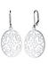 Ohrringe Ornament Blume Orientalisch Oval Schmuck Geschenk 925 Silber Silber