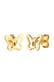 Ohrringe Schmetterling Trend Symbol 925 Silber Gold