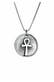 Kette Herren Antike Münze Ankh Kreuz Henkelkreuz 925 Sterling Silber Grau