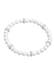 Armband Muschelkernperlen Kristalle 925 Silber Weiß