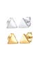 Ohrringe 2er Set Dreieck Geo Bicolor Minimal 925 Silber Gold