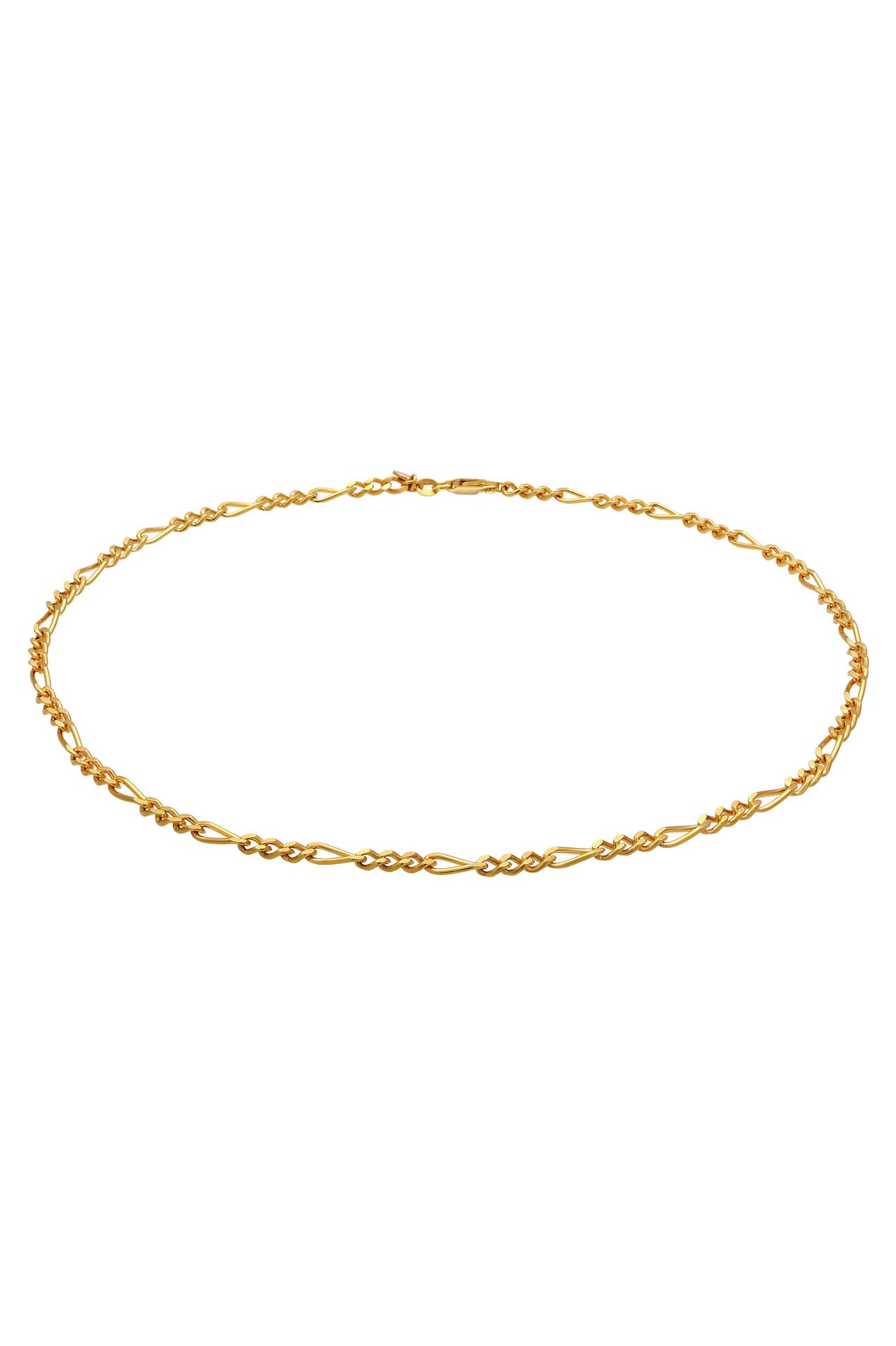 ELLI PREMIUM Kette Choker Figarokette 925 Silber Gold, Bild 1