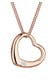 Kette Herz Liebe Romantik Diamant (0.03 ct.) 925 Silber Rosegold