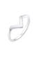 Ring V-Form Matt Basic 925 Silber Silber