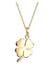 Kette Kleeblatt Glücksbringer 925 Silber Gold