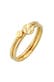 Ring Stacking Stapel Kreis Platte 2er Set 925 Silber Gold