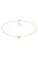 Kette Choker Kreis Design Twisted 375 Gelbgold Gold
