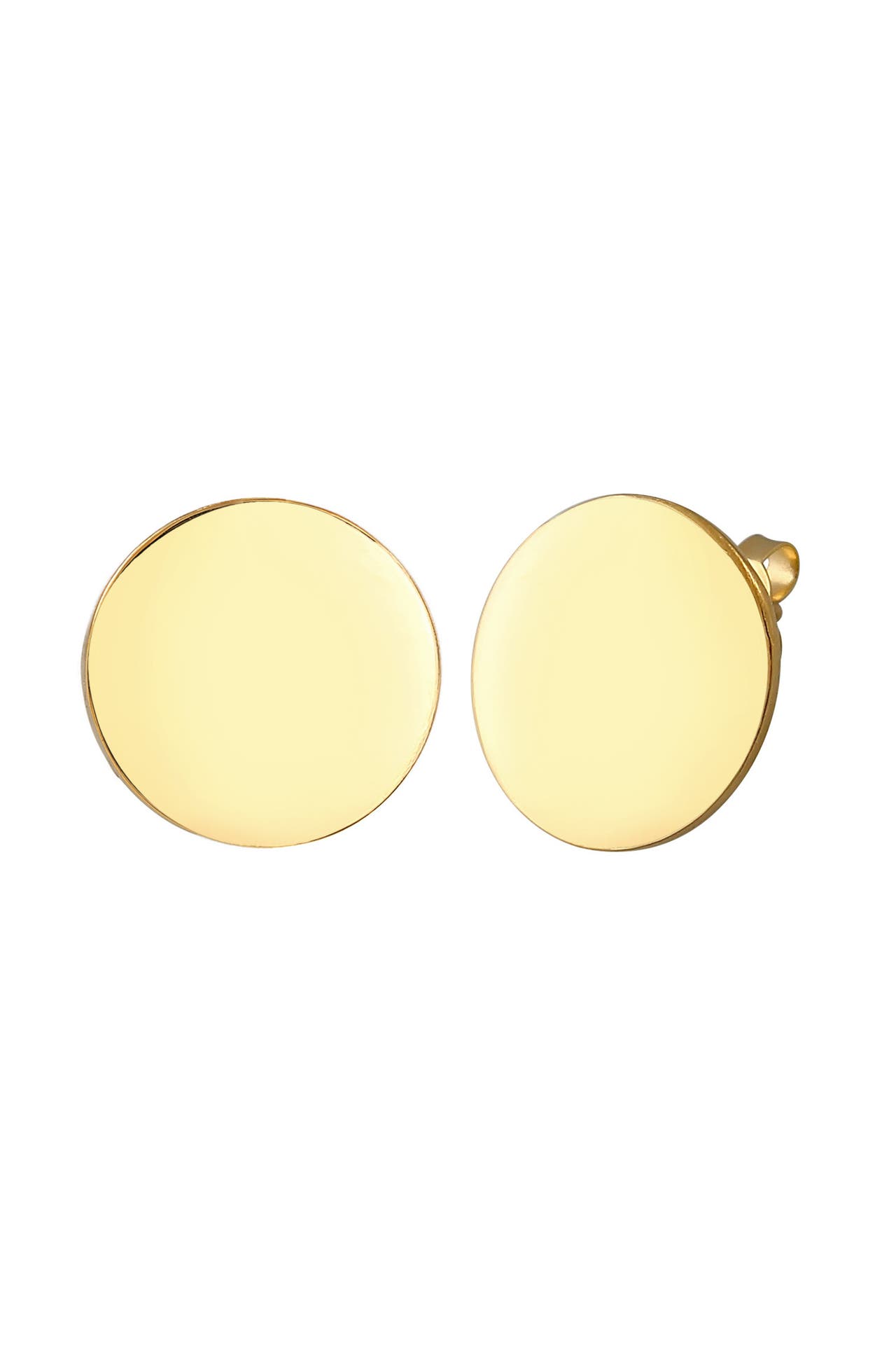 ELLI Ohrringe Ohrstecker Geo Kreis Basic Trend Unisex 925er Silber Gold, Bild 1