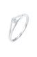 Ring Diamant Brillantschliff (0.03 ct) 925 Sterling Silber Silber