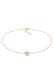 Kette Choker Blume 925 Sterling Silber vergoldet Gold