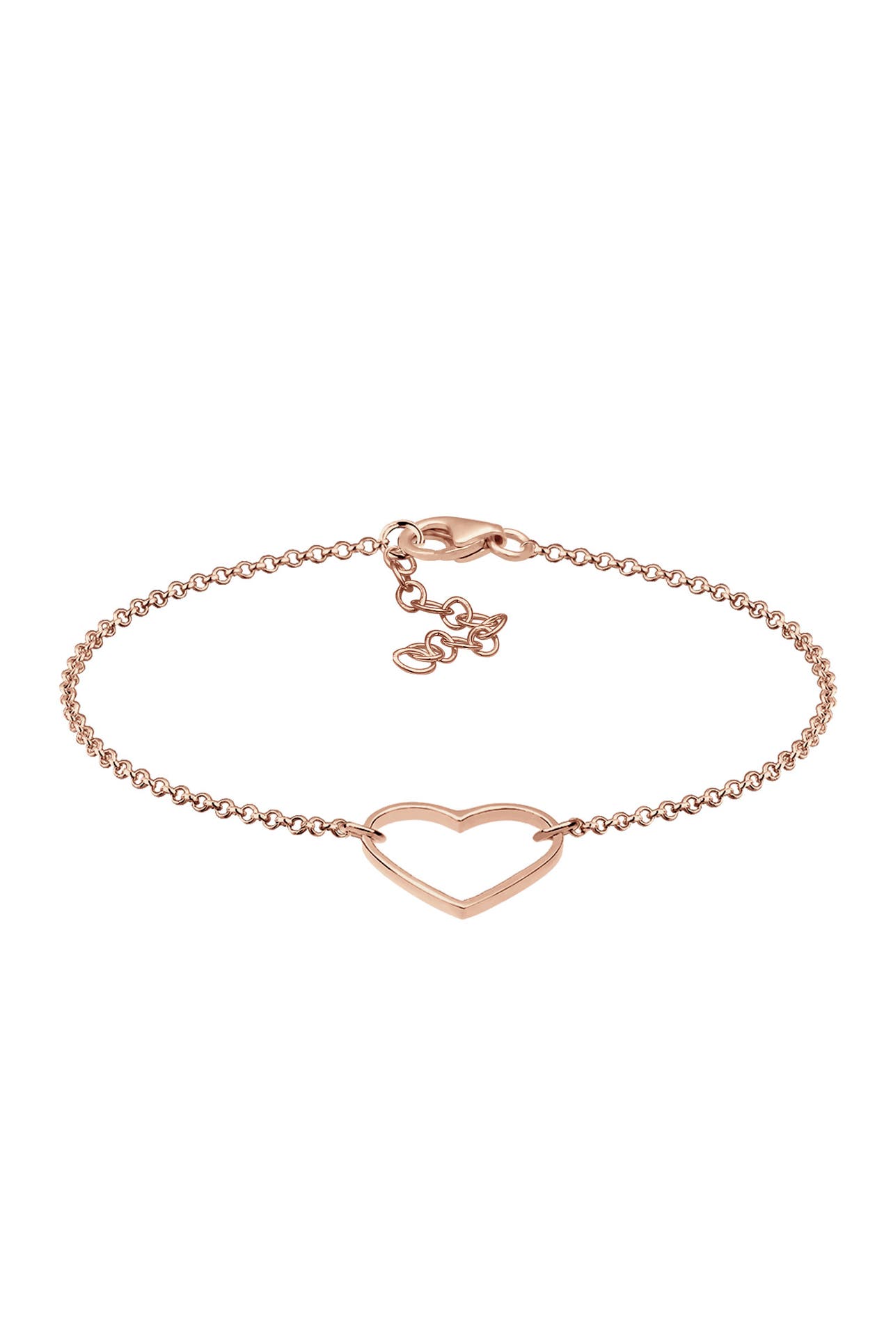 ELLI Armband Herz 925 Sterling Silber Geschenkidee Rosegold, Bild 1
