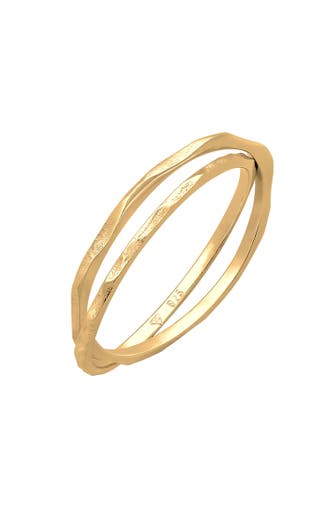 ELLI Ring Wickelring Handmade Vintage Style 925 Silber Gold