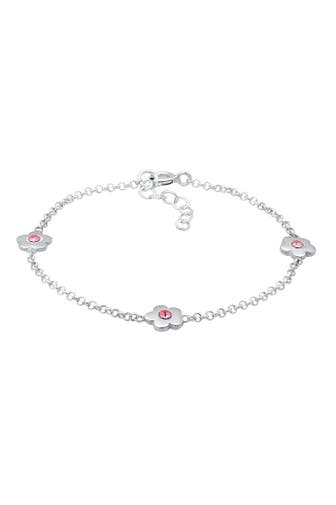 ELLI Armband Kinder Blume mit Kristallen von Swarovski® 925 Sterling Silber