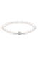 Armband Süßwasserzuchtperlen Weiß 925 Sterling Silber Weiß