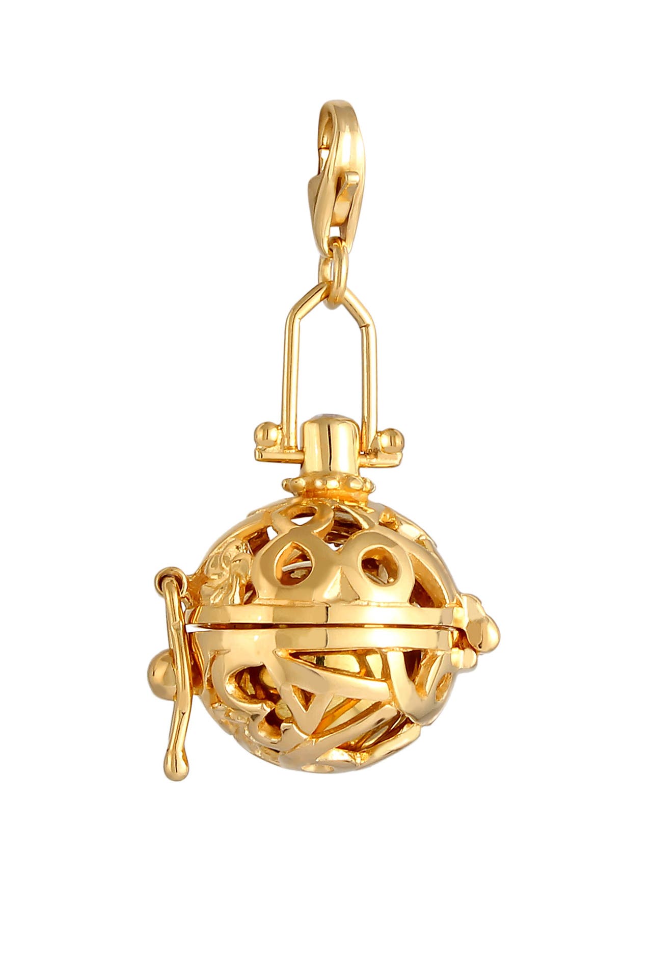 NENALINA Charm Klangkugel Zirkonia Romantik 925 Silber, Bild 1