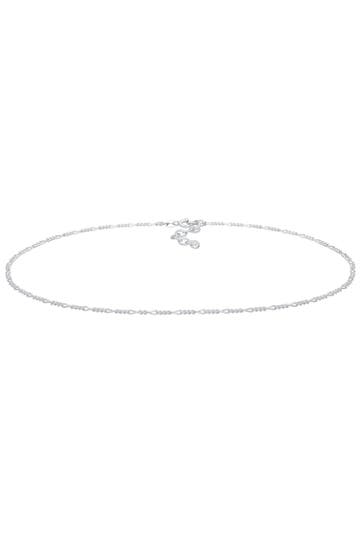 ELLI Kette Choker Figaro Basic Blogger 925 Silber Silber