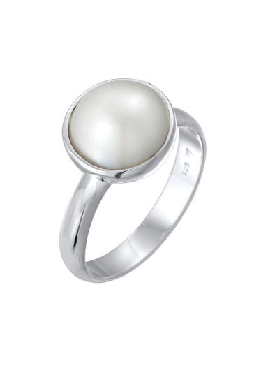 NENALINA Ring Mabe Perle 925 Sterling Silber