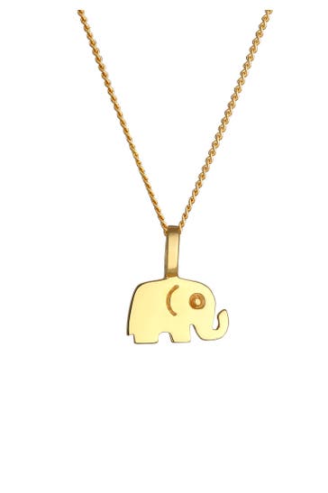 ELLI PREMIUM Kette 585 Gelbgold Elefant Gold