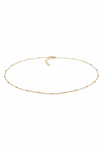 ELLI Kette Choker Kugelkette Basic Trend 925 Silber Gold